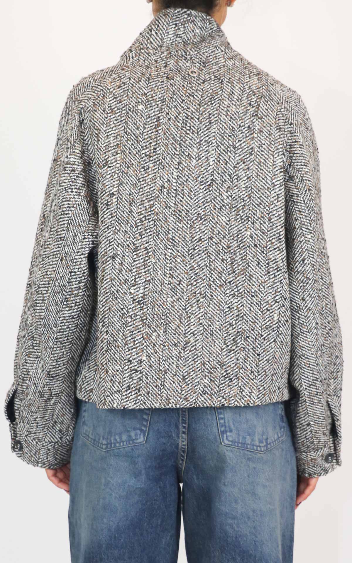 Eco - Bomber spigato - Marrone
