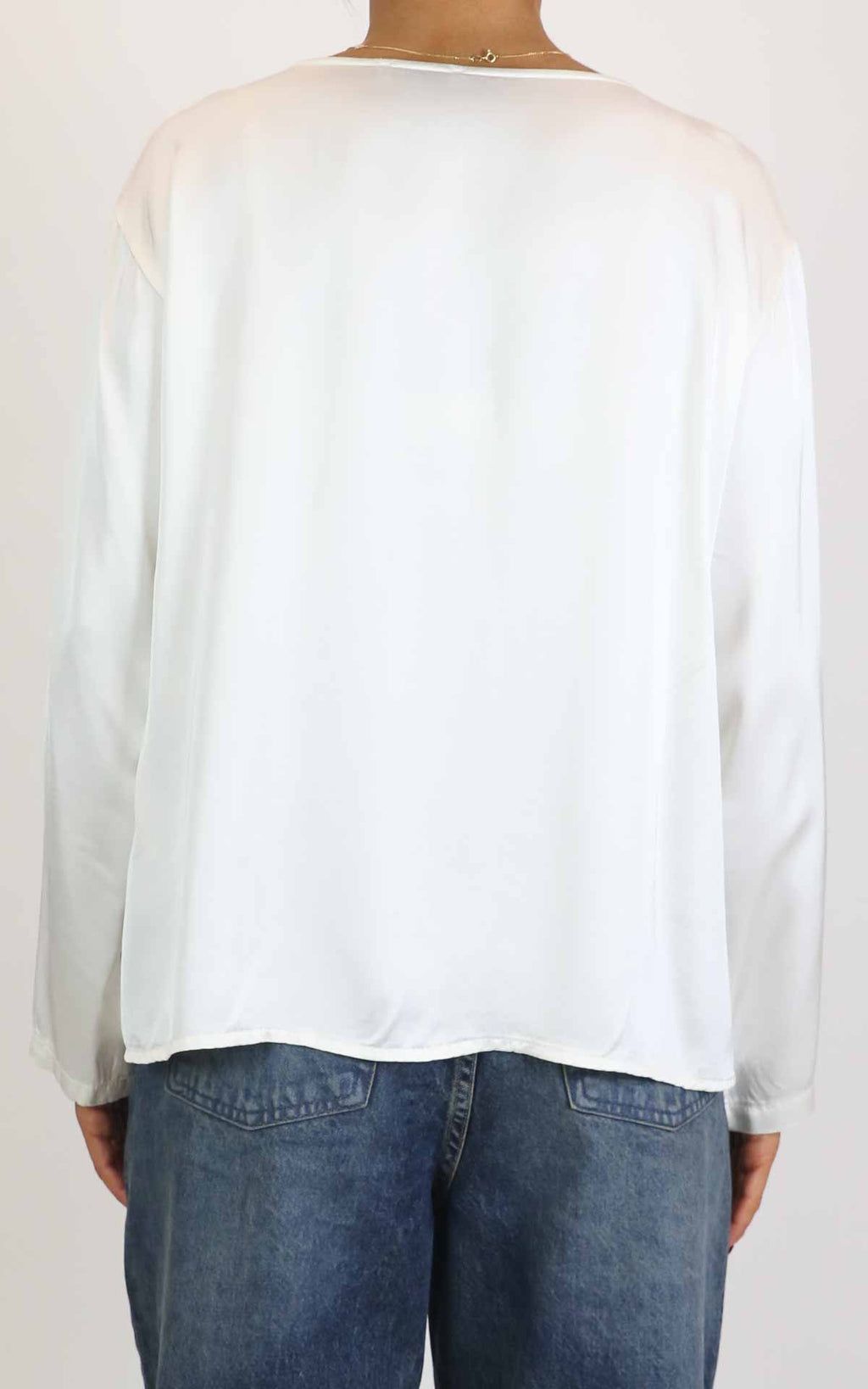 Off-on - Blusa viscosa - Panna