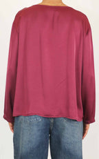 Off-on - Blusa viscosa - Vino