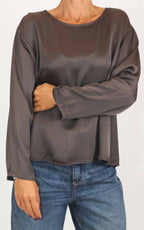 Off-on - Blusa viscosa - Moro