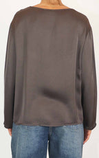 Off-on - Blusa viscosa - Moro