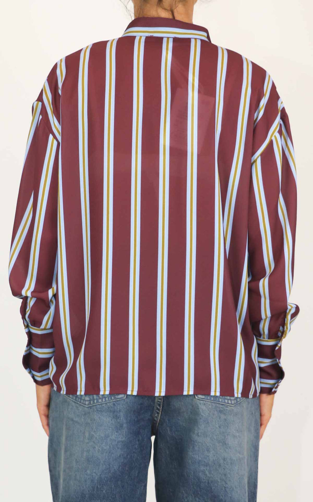 Susymix - Camicia stampa riga - Vino