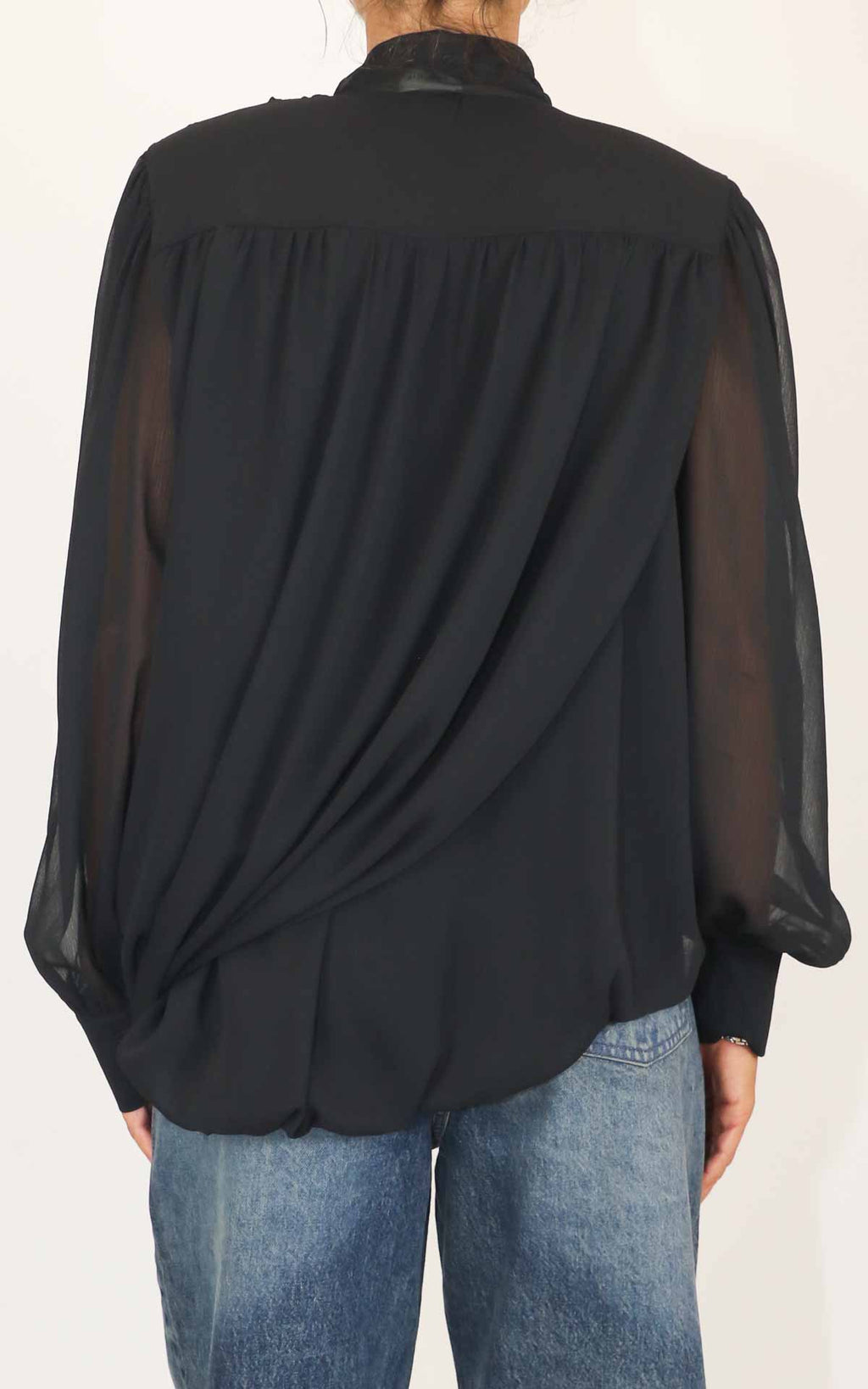 Susymix - Blusa fiocco - Nero