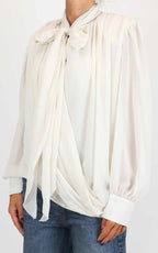 Susymix - Blusa fiocco - Latte