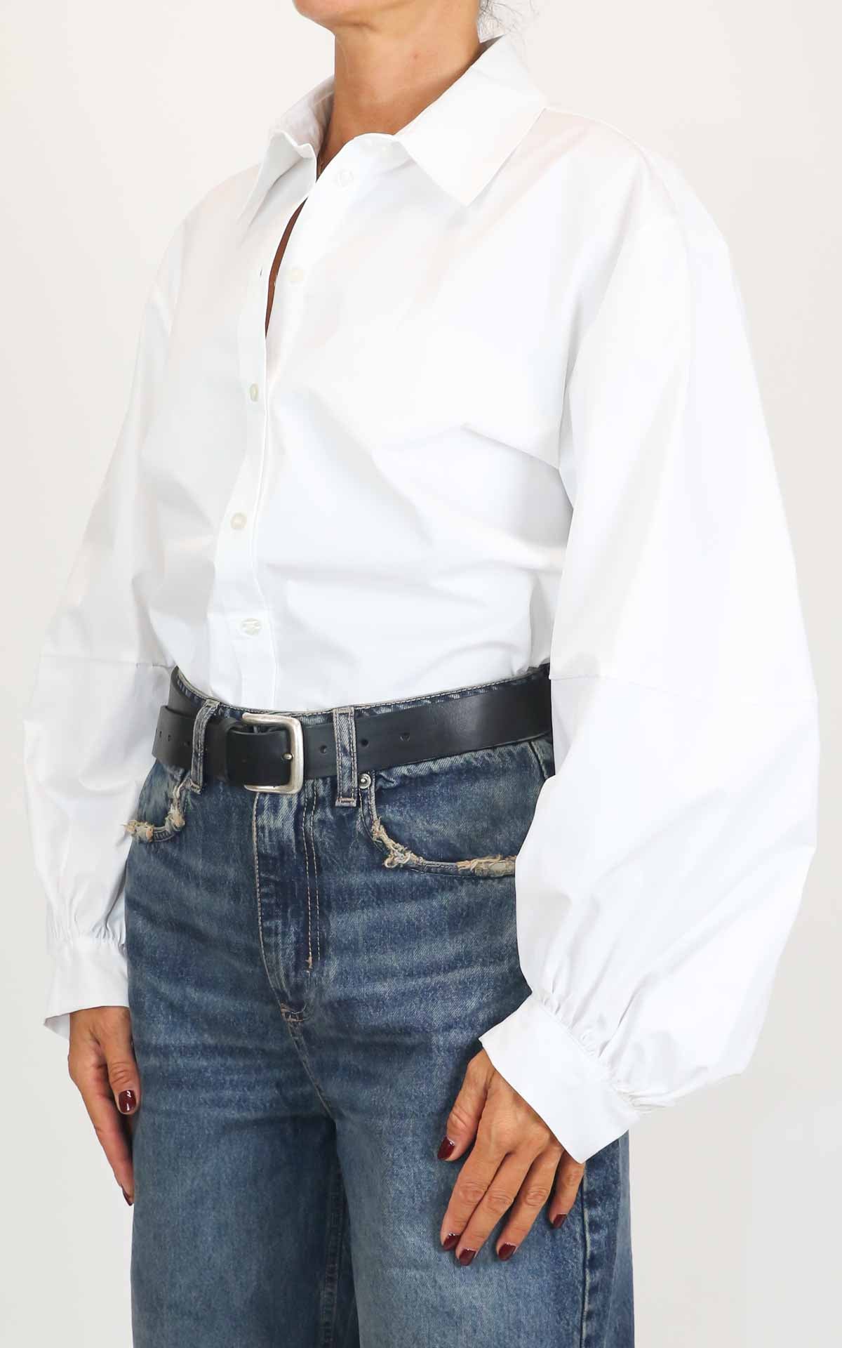 Susymix - Camicia manica a palloncino - Latte