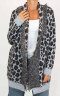 Susymix - Cardigan lungo maculato - Antracite