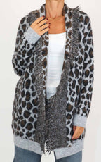 Susymix - Cardigan lungo maculato - Antracite