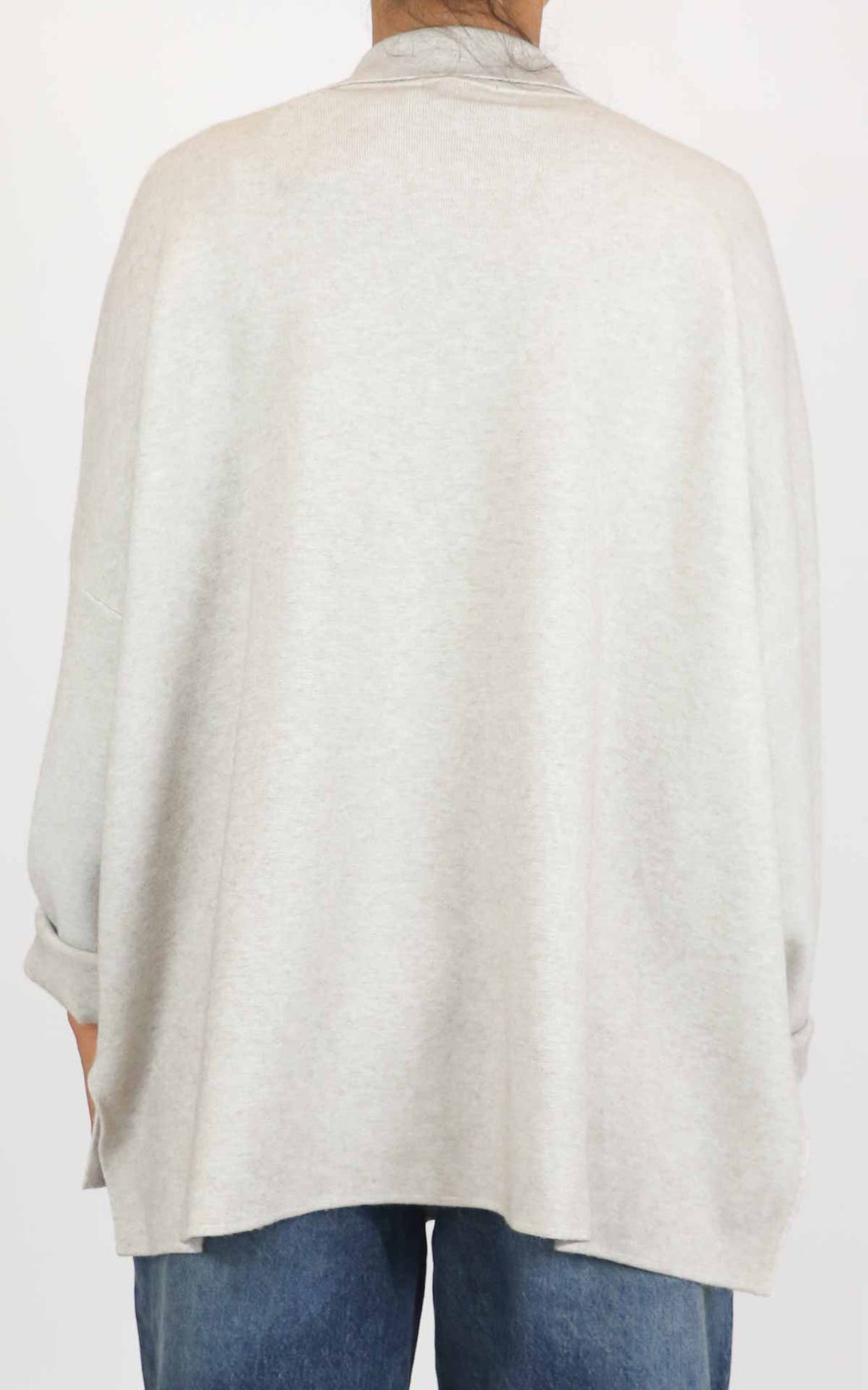 Initial - Giacca in maglia over - Avorio