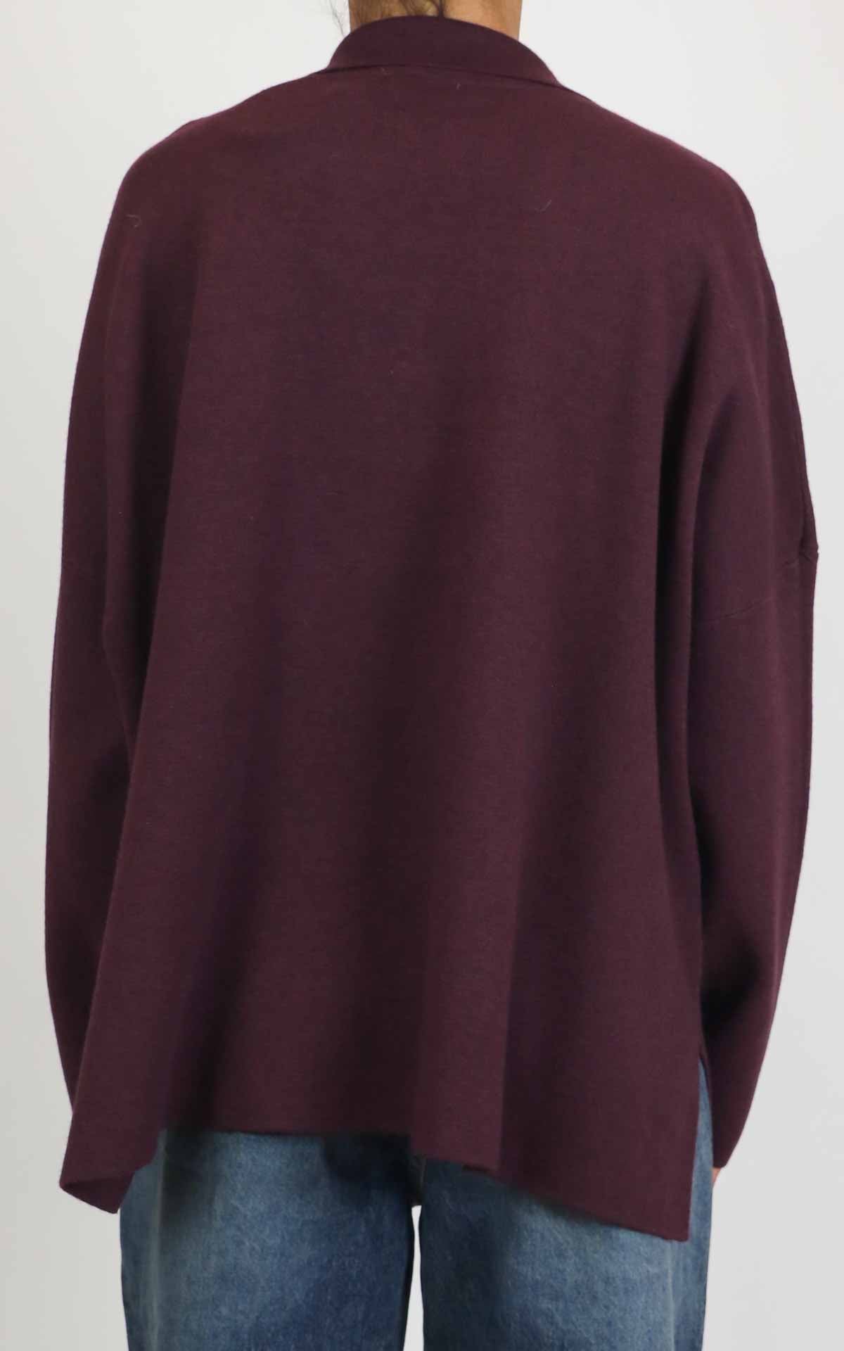 Initial - Giacca in maglia over - Barolo