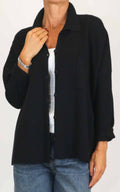 Initial - Giacca in maglia over - Nero