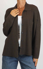 Initial - Giacca in maglia over - Moro