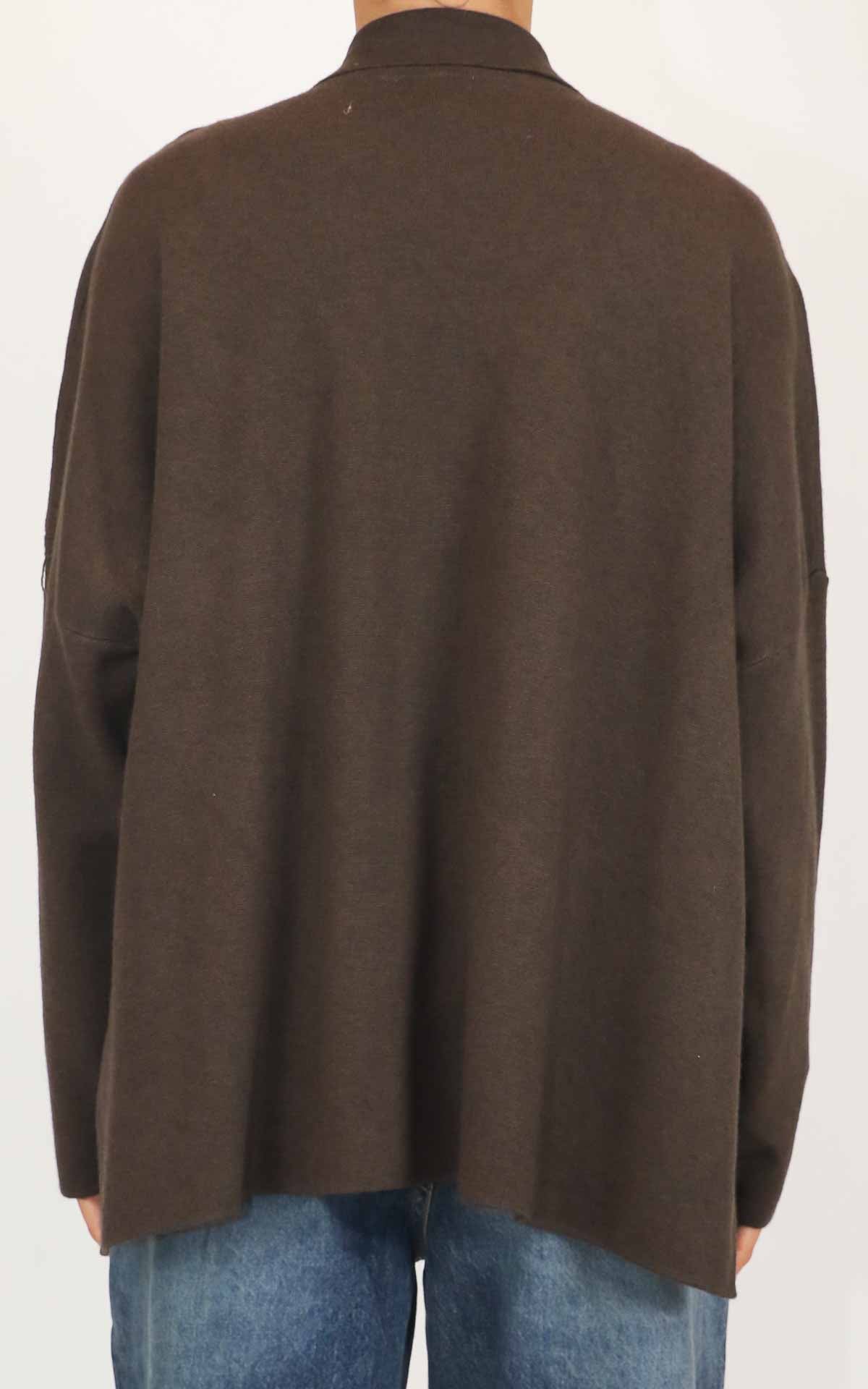 Initial - Giacca in maglia over - Moro
