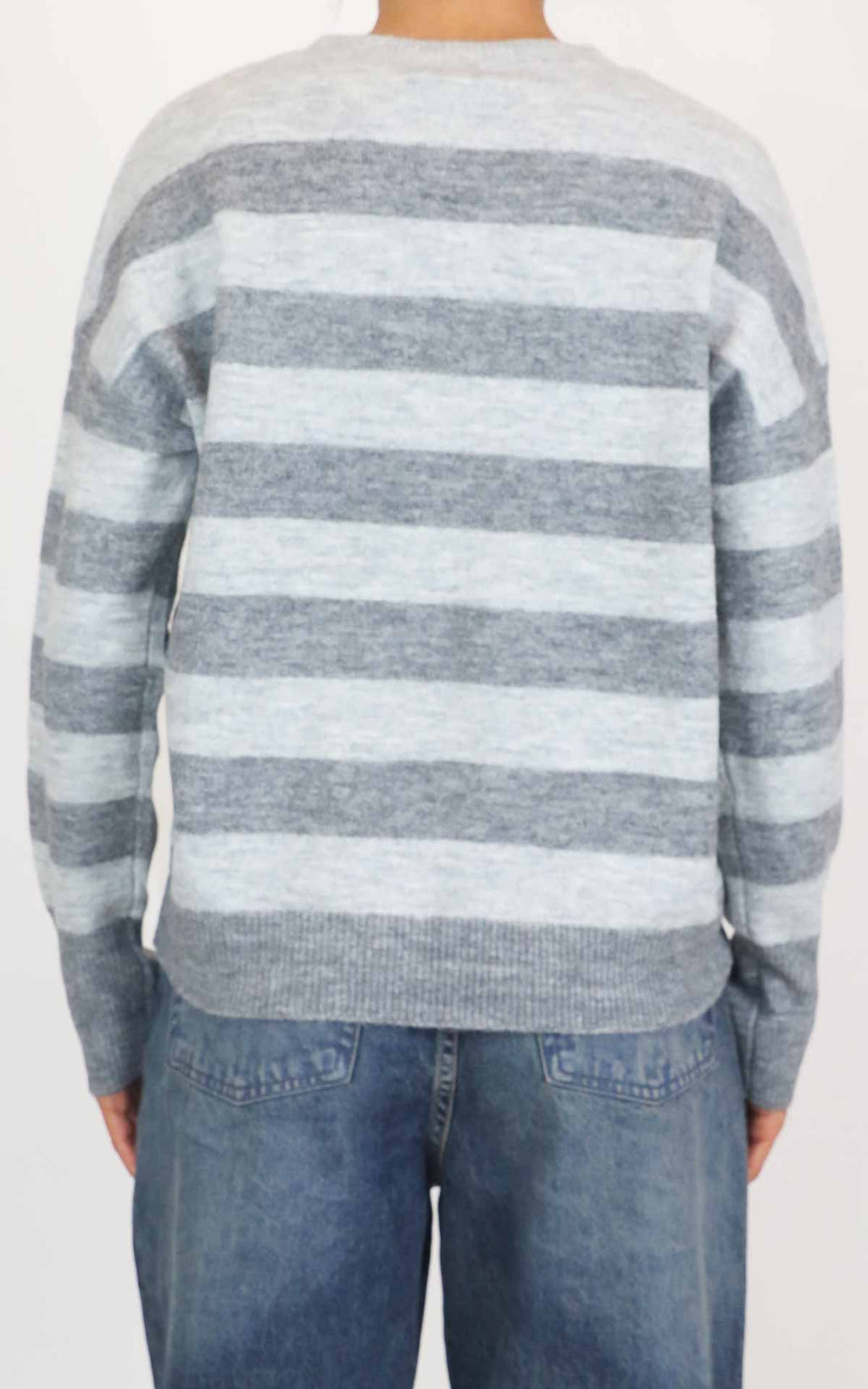 Susymix - Maglia rigata - Grigio perla
