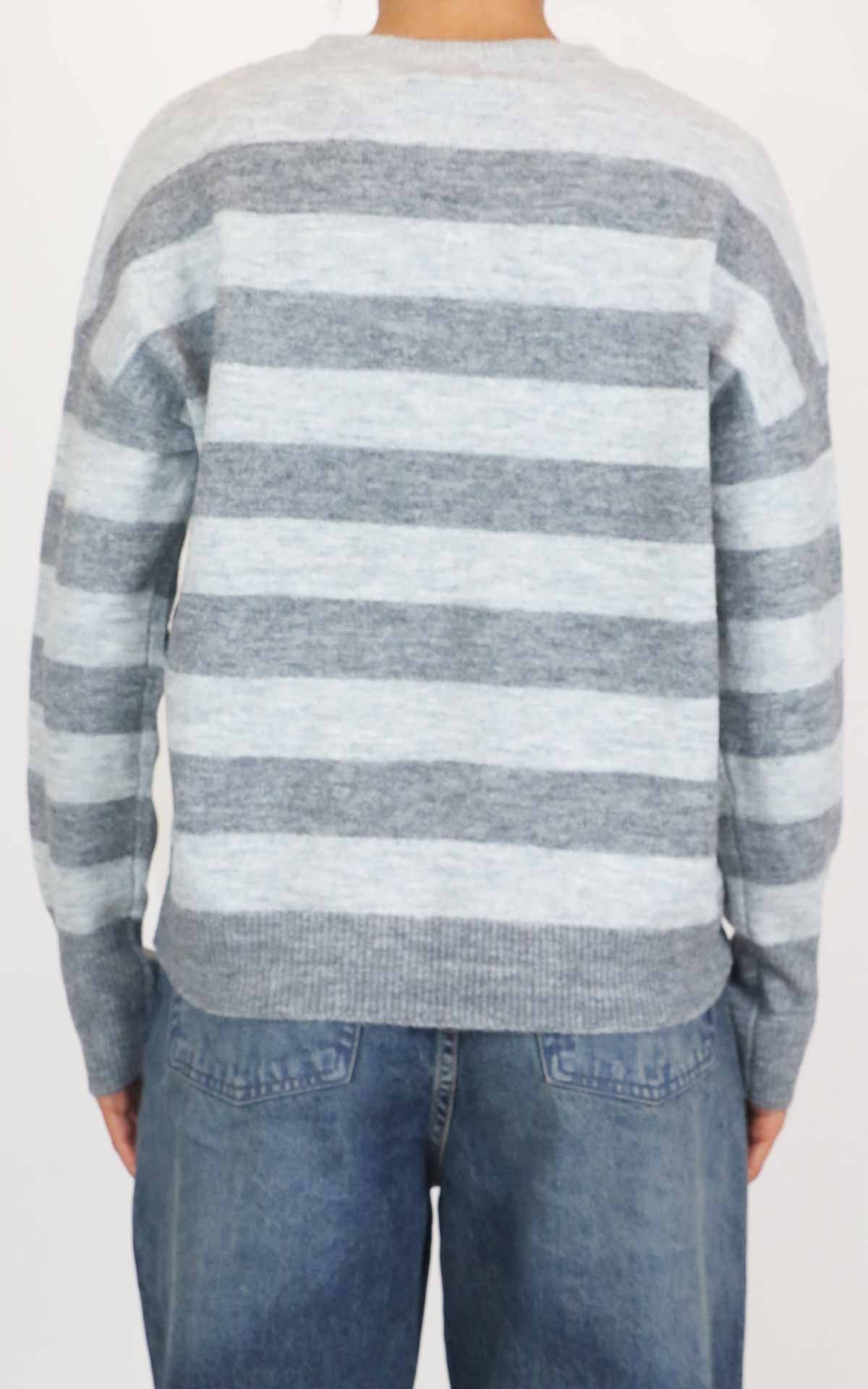 Susymix - Maglia rigata - Grigio perla
