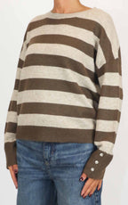 Susymix - Maglia rigata - Beige