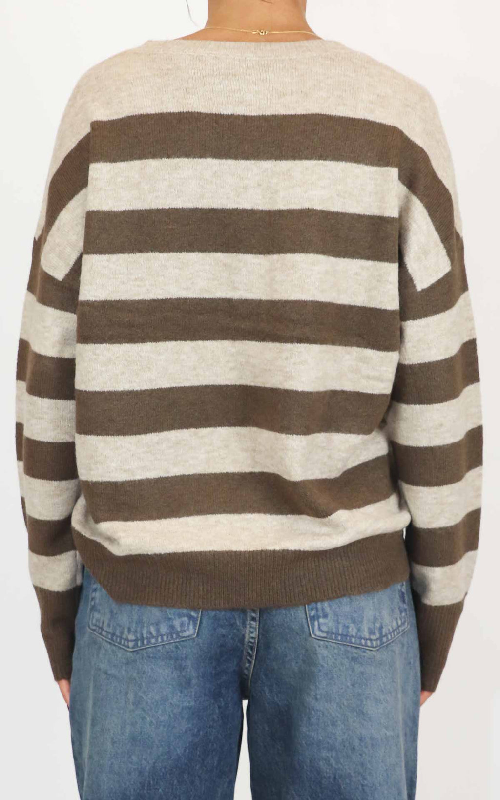 Susymix - Maglia rigata - Beige
