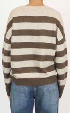 Susymix - Maglia rigata - Beige