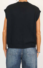 Susymix - Gilet scollo a V - Nero
