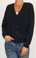 Susymix - Cardigan scollo v - Nero