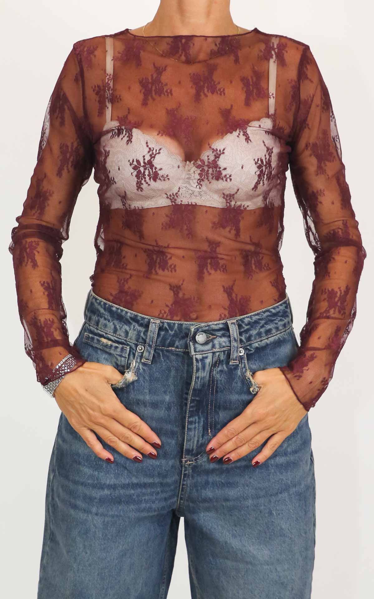 Susymix - Maglia pizzo - Barolo