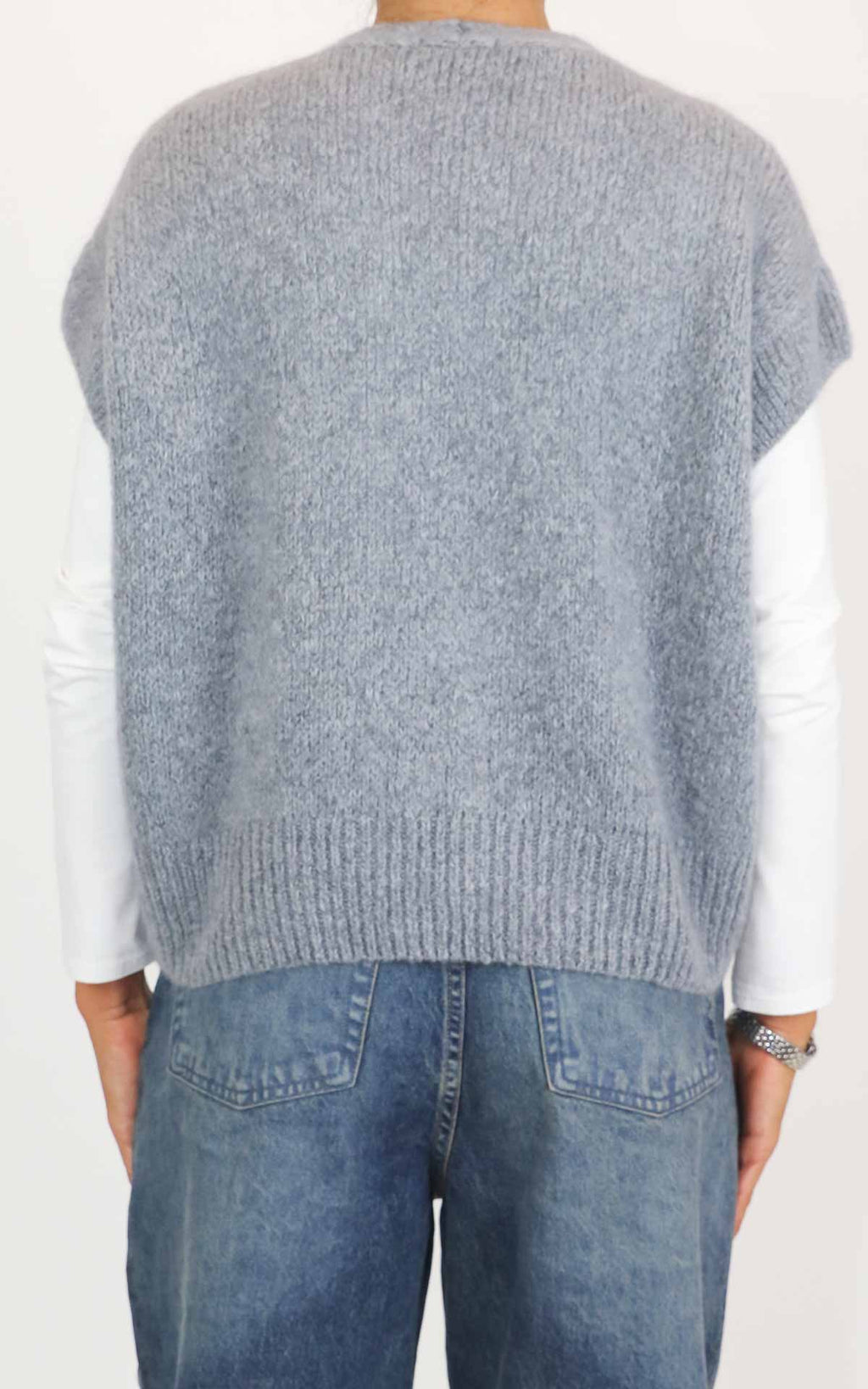 Off-on - Gilet bottoni - Grigio