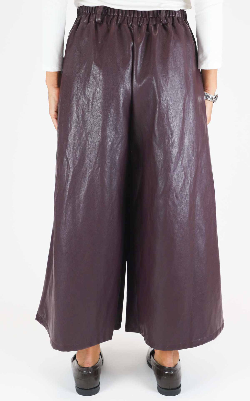 Off-On - Gonna pantalone in ecopelle - Barolo