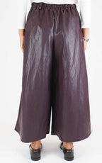 Off-On - Gonna pantalone in ecopelle - Barolo
