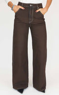 Initial - Jeans a palazzo - Moro
