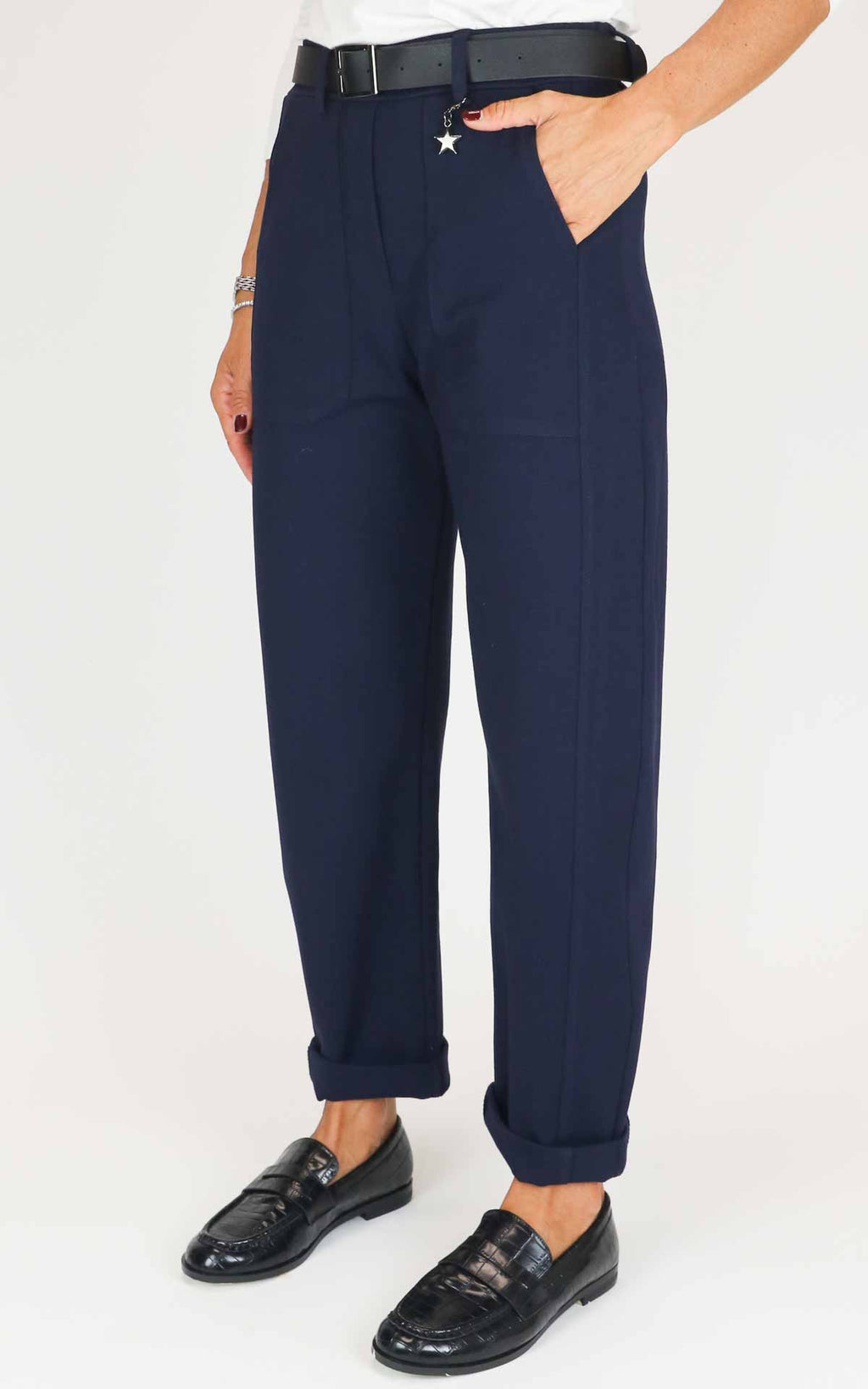 Susymix - Pantalone punto milano - Blu