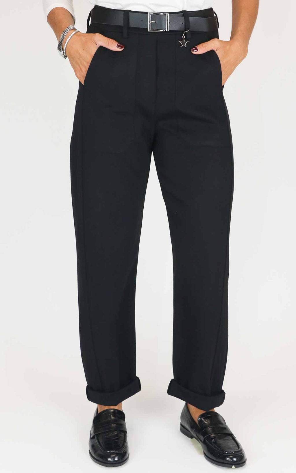 Susymix - Pantalone punto milano - Nero