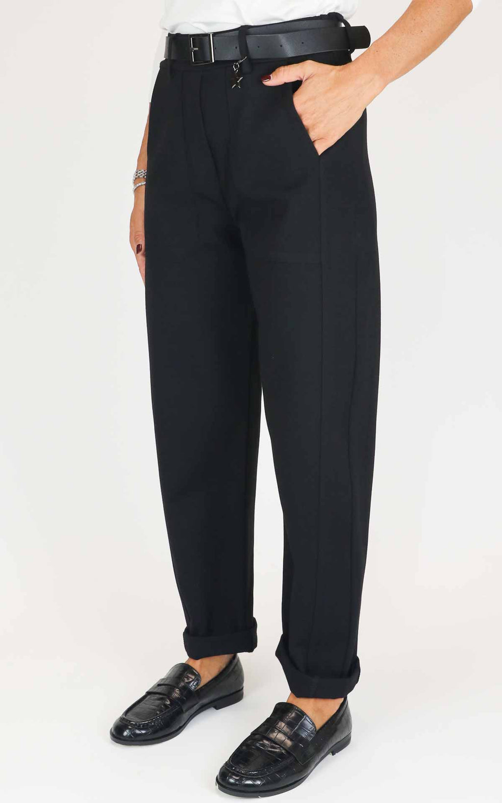 Susymix - Pantalone punto milano - Nero