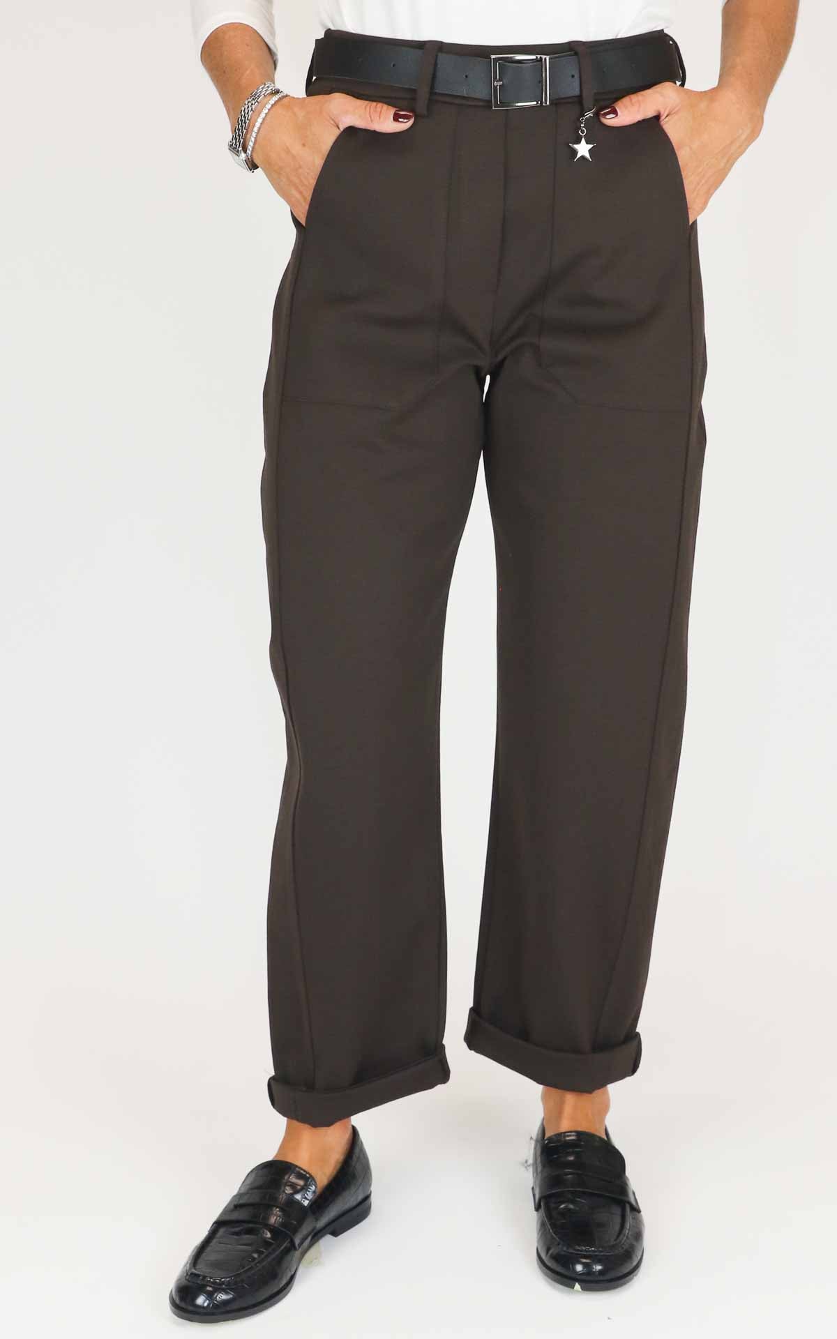Susymix - Pantalone punto milano - Moro
