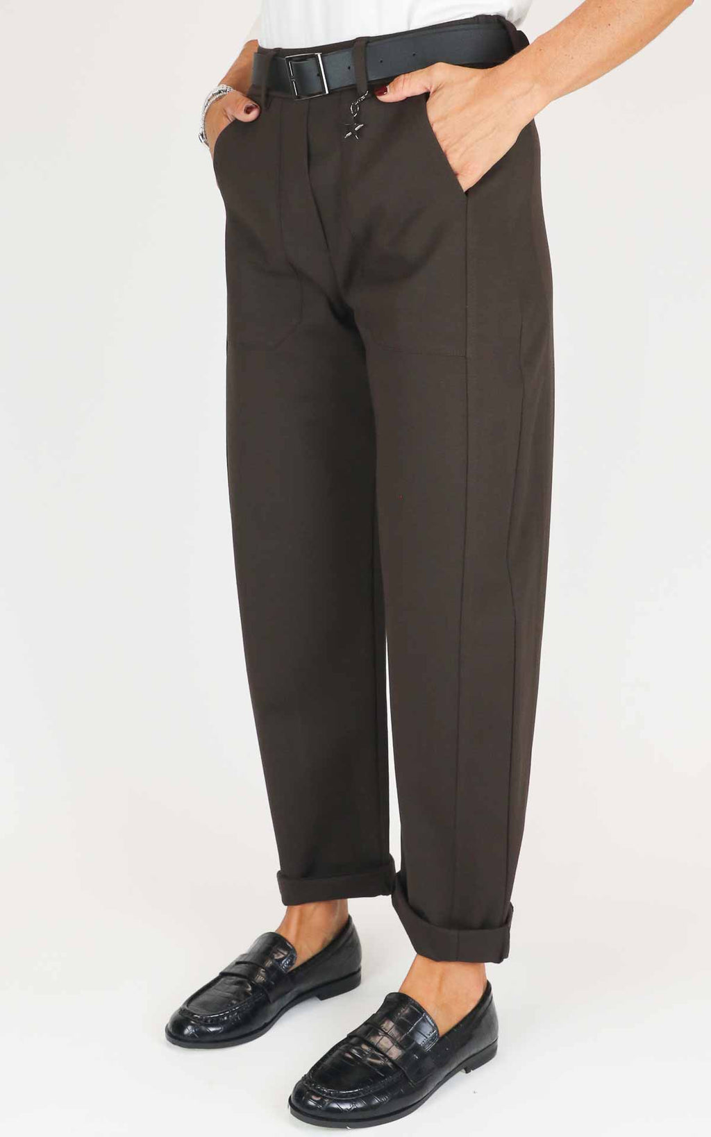 Susymix - Pantalone punto milano - Moro