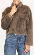 Susymix - Giacca in eco pelliccia - Cammello