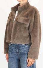 Susymix - Giacca in eco pelliccia - Cammello