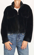 Susymix - Giacca in eco pelliccia - Nero