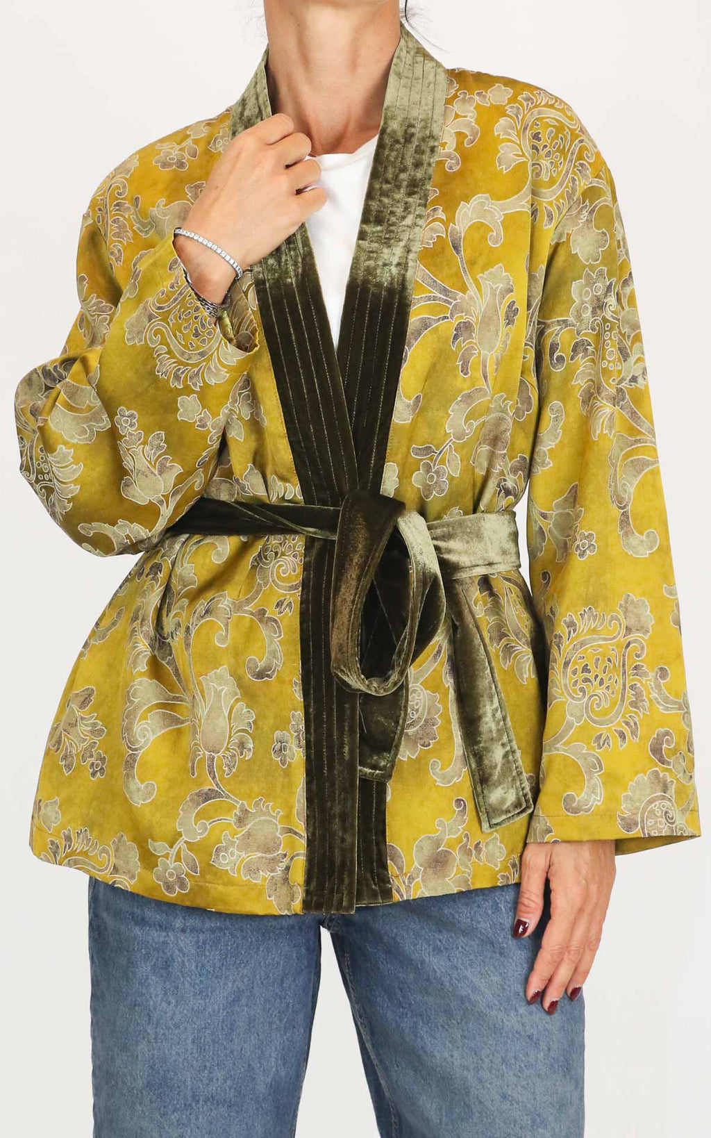 Wu'Side -  Giacca kimono - Senape