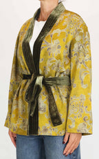 Wu'Side -  Giacca kimono - Senape