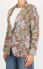 Minth - Blazer damascata - Marrone