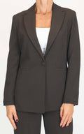 Susymix - Blazer con bottone - Moro