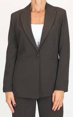 Susymix - Blazer con bottone - Moro