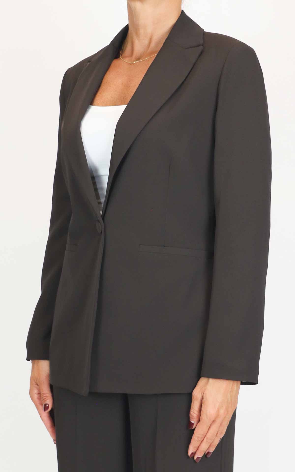 Susymix - Blazer con bottone - Moro
