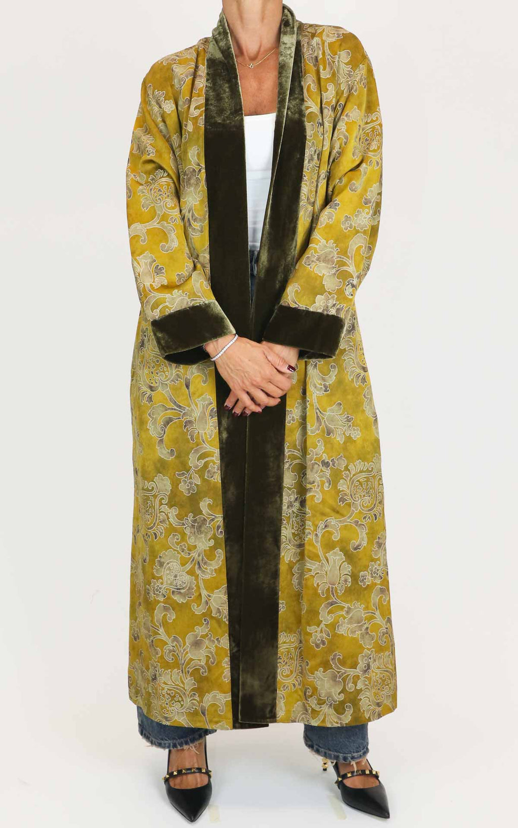 Wu'Side -  Kimono lungo - Senape