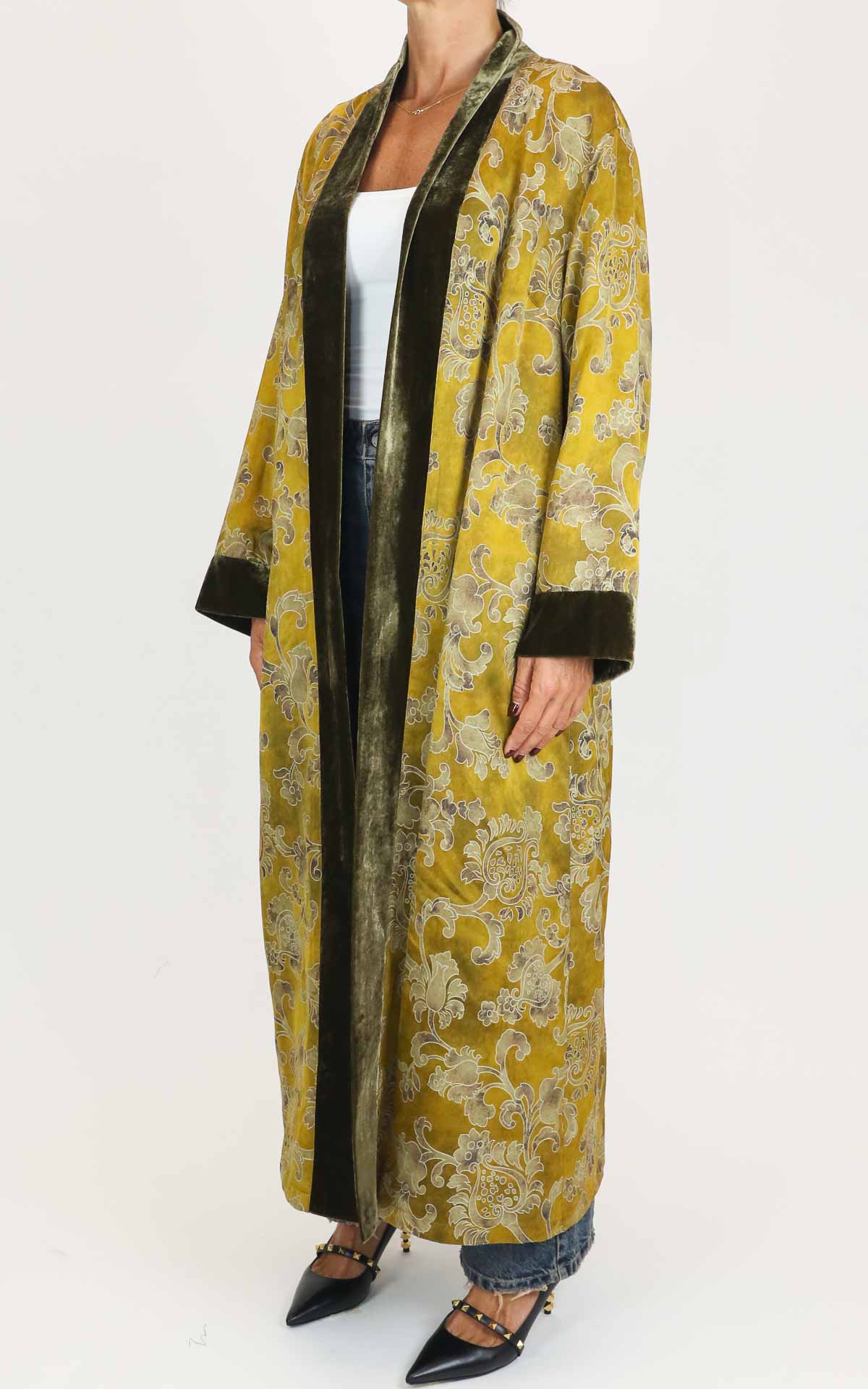 Wu'Side -  Kimono lungo - Senape