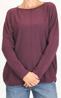 Initial - Maglia over manica con treccia - Barolo