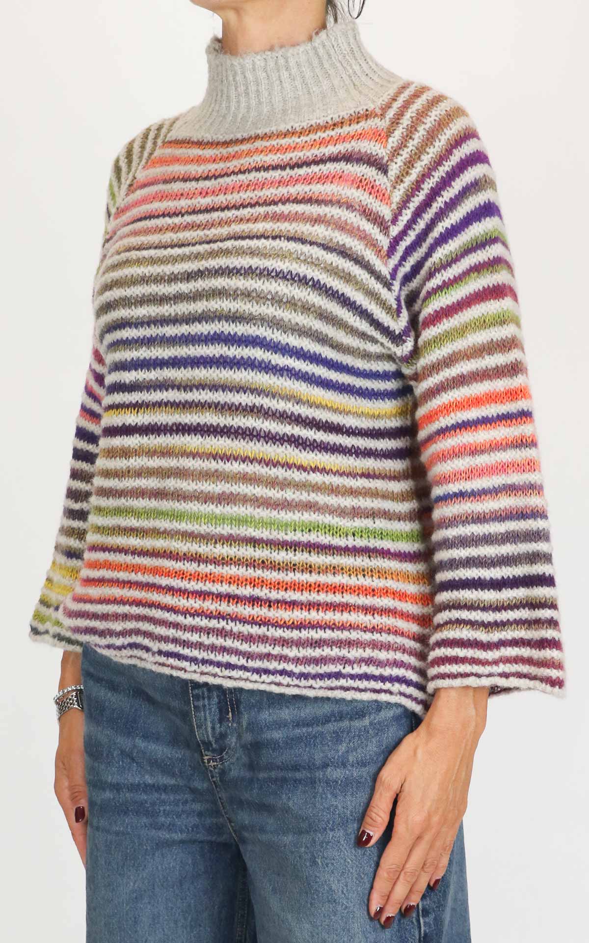 Flaminia G - Maglia cratere multicolor - Arancione