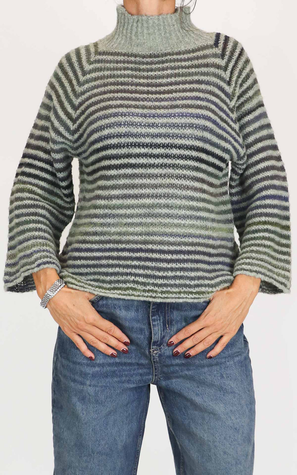 Flaminia G - Maglia cratere multicolor - Verde