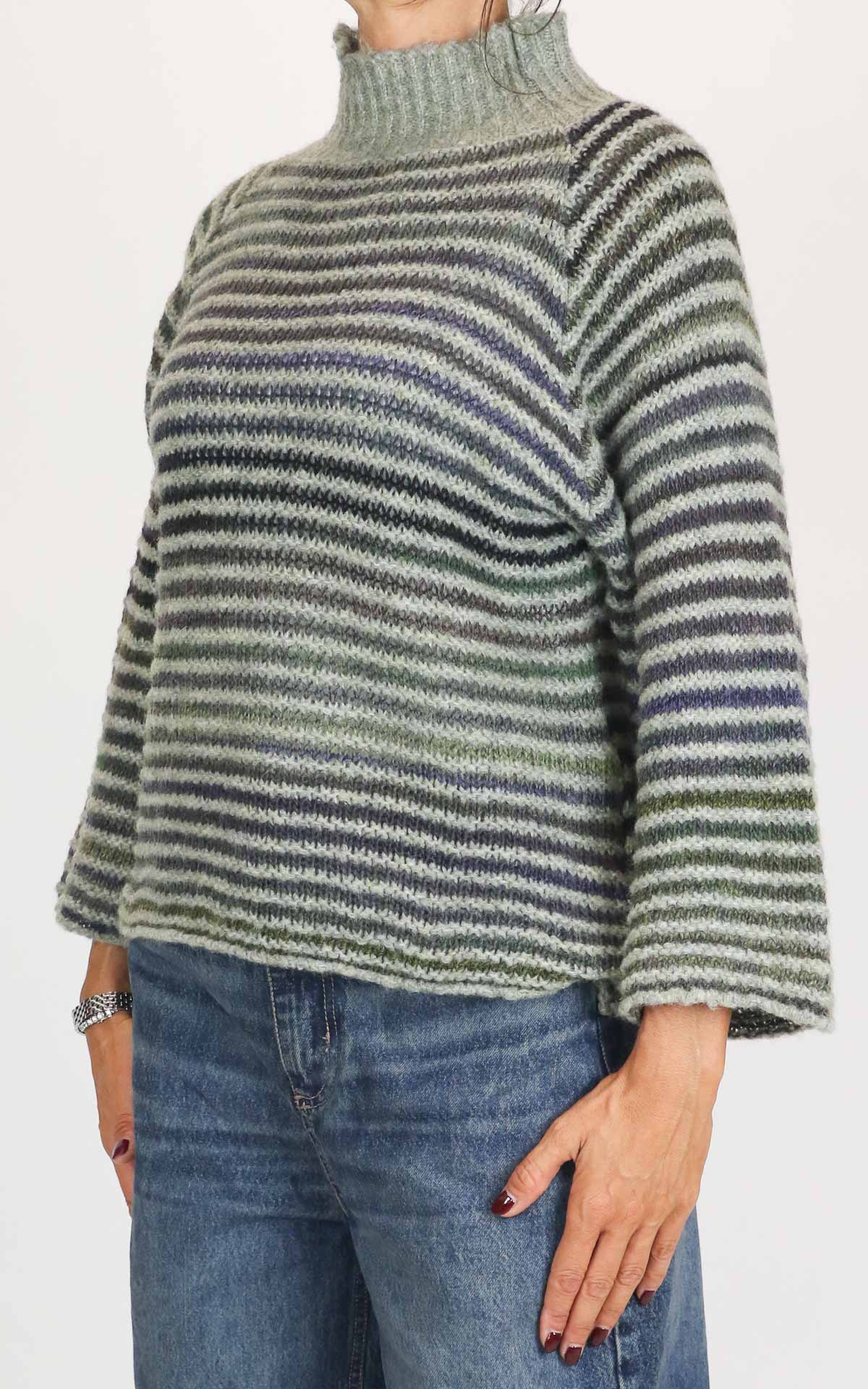 Flaminia G - Maglia cratere multicolor - Verde