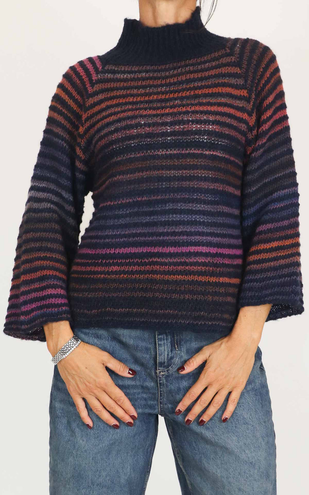 Flaminia G - Maglia cratere multicolor - Nero