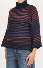Flaminia G - Maglia cratere multicolor - Nero